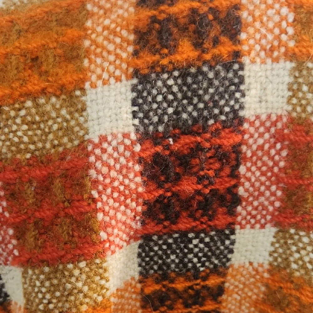 Pendleton Vintage Wool Motor Robe Plaid Fringe Blanket